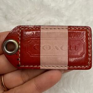 2.5" y2k COACH Fob Bag Charm Hang tag Hangtag